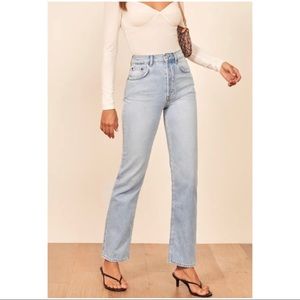 Reformation Cynthia High Rise Straight Jeans